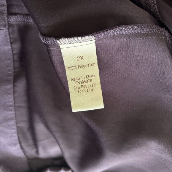 Vintage Drapers & Damons Faux Suede Jacket Full Zip Western Purple Plus Size 2X - Picture 5 of 5